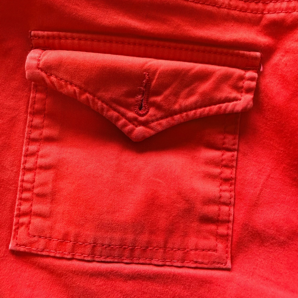 Banana Republic Red Cargo Shorts Womens Size 8 Cotton Stretch Casual - Picture 6 of 10